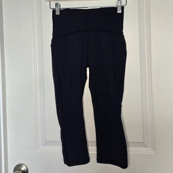 Lululemon Train Times Crop 17" - 4 Midnight Navy - Picture 3 of 7